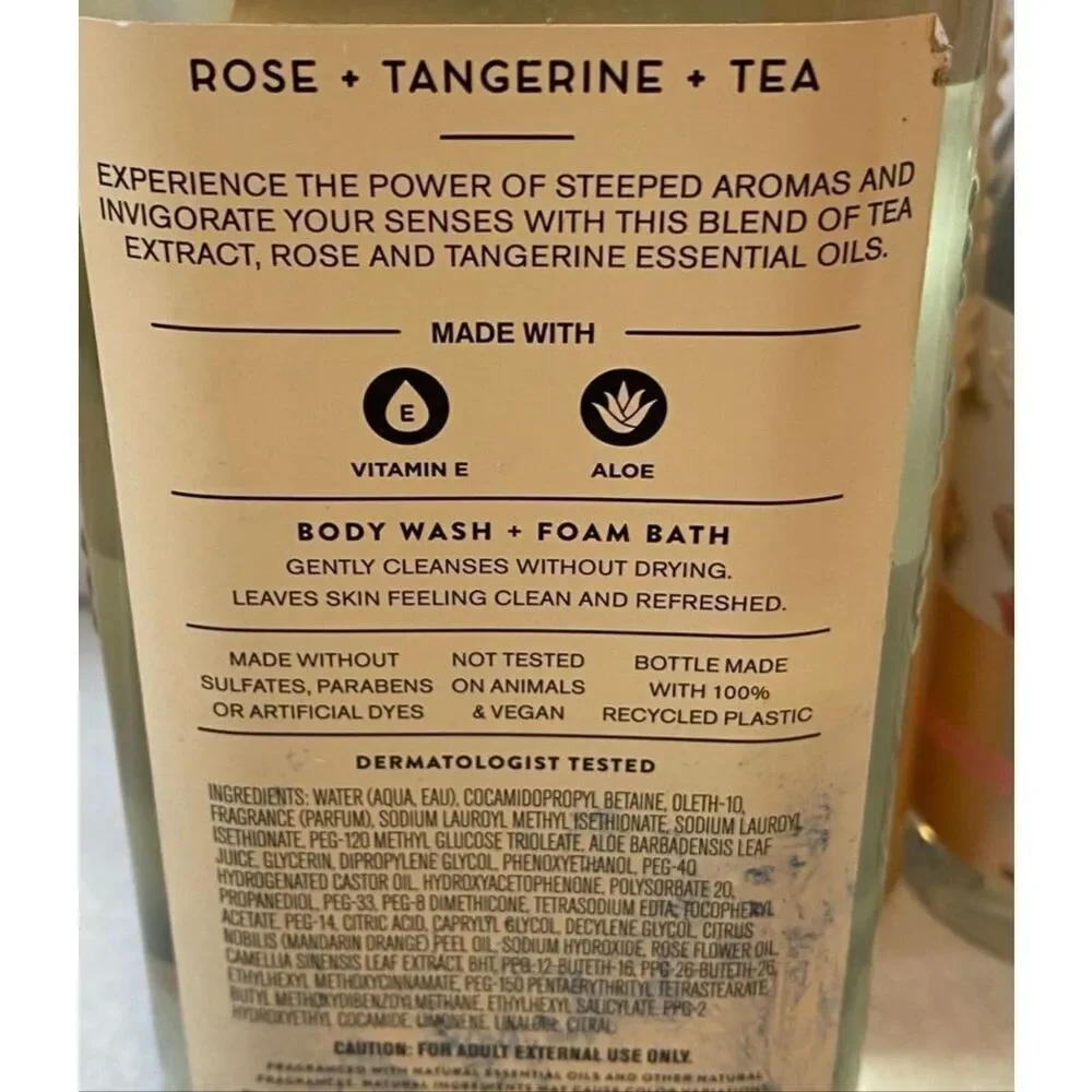 Bath and Body Works STEEPED INVIGORATION ROSE + TANGERINE + TEA Aromatherapy 2pc
